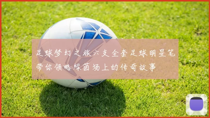 足球梦幻之旅六支全套足球明星笔带你领略绿茵场上的传奇故事